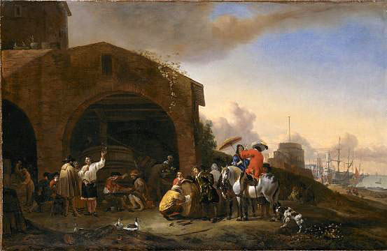 A Mediterranean Port Scene